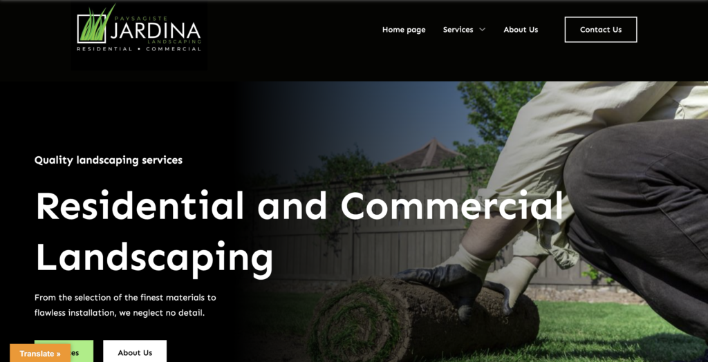 Jardina Website Design